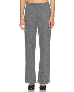 DONNI. The Sweater Rib Simple Pant - Gray