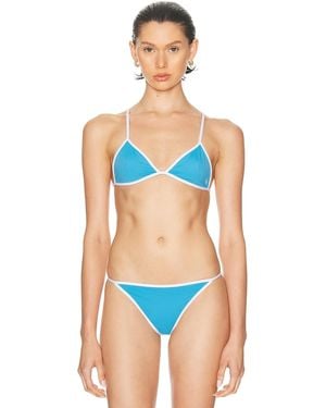 Sporty & Rich Kate Bikini Top - Blue
