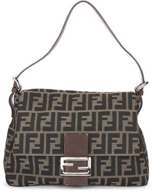 Fendi Zucca Mama Forever Baguette Shoulder Bag - Multicolor