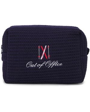 Abode Ski Vacation Waffle Pouch - Blue