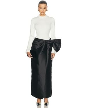 Jonathan Simkhai Coralyne Knit Combo Gown - White