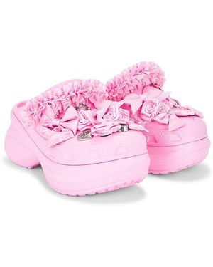 Balenciaga Crocs Mule Strap Clog - Pink