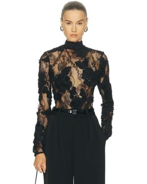 AKNVAS Freja Lace Top - Black