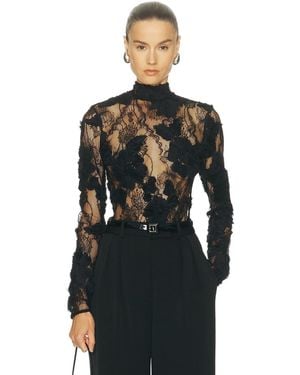 AKNVAS Freja Lace Top - Black