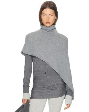Helsa Loxley Asymmetric Cape - Gray