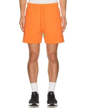Malbon Performance Poly Tech Short - Orange