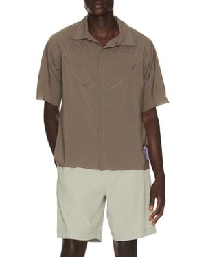 Satisfy Peaceshell River Shirt Short Sleeves - Brown