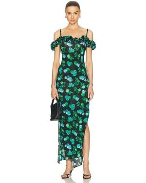Coperni Ruffle Dress - Green