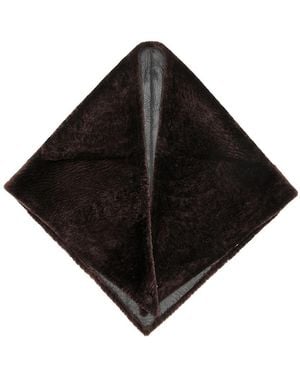 Nour Hammour Foulard Shearling Headscarf - Black