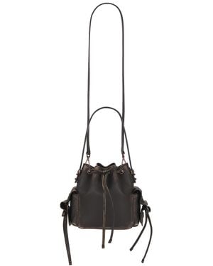 Acne Studios Multipocket Mini Bucket Vintage Bag - Black