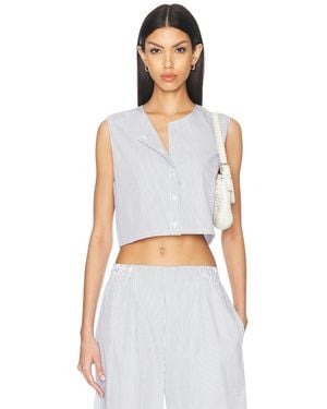 Leset Yoshi Crewneck Top - White