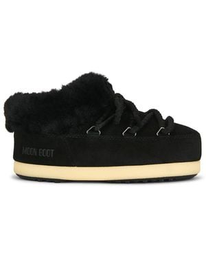 Moon Boot Evx Mule Suede Boot - Black
