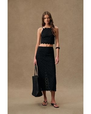 St. Agni For Fwrd Doily Column Skirt - Natural