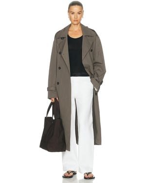 TOTEME Crisp Summer Trench Coat - Black
