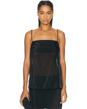 Sans Faff Cove Silk Top - Black
