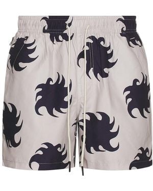 Oas Gravel Ember Swim Shorts - Gray
