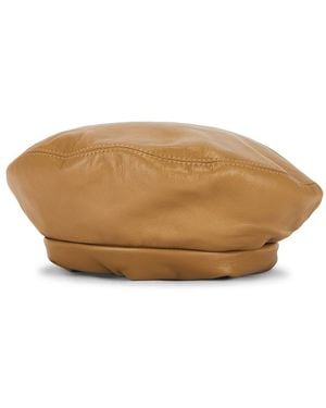 Clyde Lambskin Beret - Brown