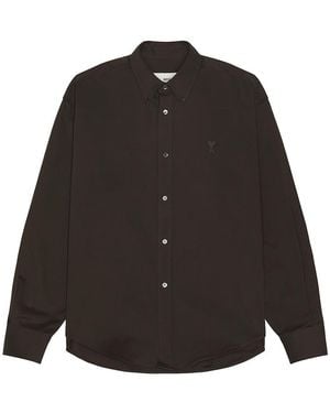 Ami Paris Adc Boxy Fit Shirt - Black