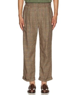 Beams Plus 2 Pleats Pants - Natural