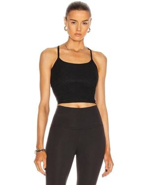 Beyond Yoga Spacedye Slim Racerback Cropped Tank Top - Black