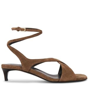 KHAITE Liria Ankle Strap 35 Sandal - Metallic