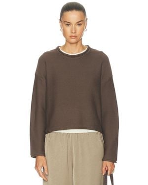 Leset Mae Crewneck Sweater - Brown