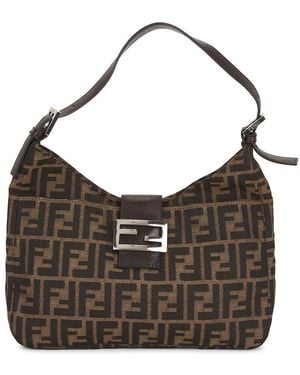 Fendi Zucca Hobo Bag - Brown