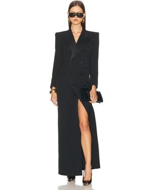 Saint Laurent Long Blazer Dress - Black