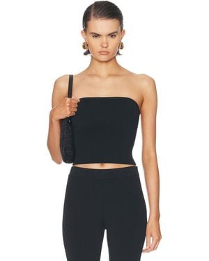 Skims Refined Knit Tube Top - Blue