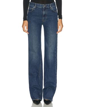 Mugler Mid Rise Wide Leg - Blue