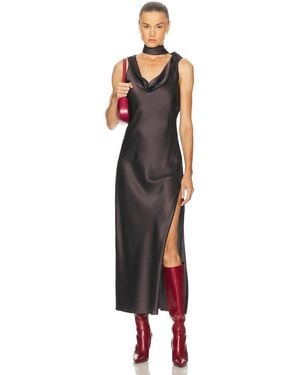 Acne Studios Dotti Silk Slip Dress - Black