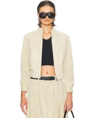R13 Shrunken Leather Jacket - Natural