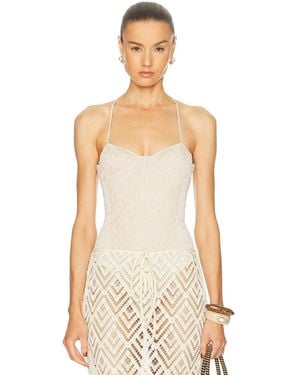 TG Botanical Fannie Bodysuit - White