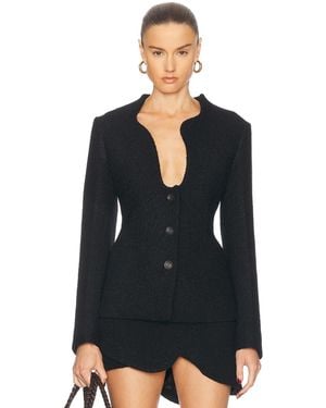 Ferragamo Single Breasted Blazer - Black