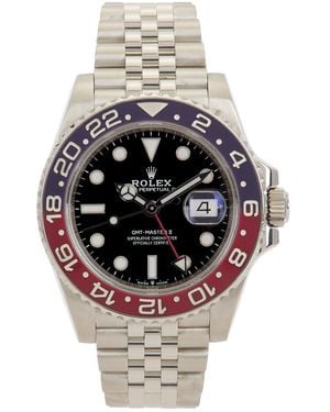 Rolex Gmt-Master Ii Steel Pepsi Bezel Automatic Dial Watch - Metallic
