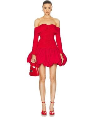 AKNVAS For Fwrd Greta Stretch Jersey Dress - Red