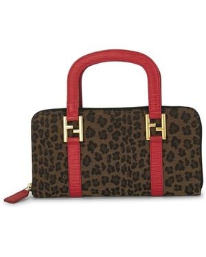 Fendi Cheetah Handbag - Red