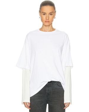 GRLFRND Layered Long Sleeve Tee - White