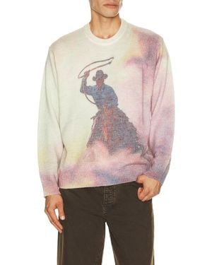 One Of These Days When I Close My Eyes Knit Sweater - Multicolor