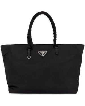 Prada Tessuto Tote Bag - Black