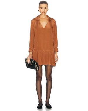 Bode Eddy Dress - Brown