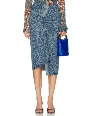 Dries Van Noten Sinas Skirt - Blue