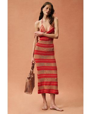 Akoia Swim For Fwrd Crochet Maxi Dress - Red