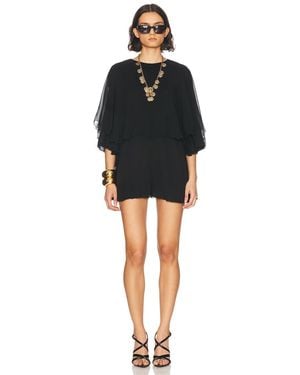Saint Laurent Backless Romper - Black
