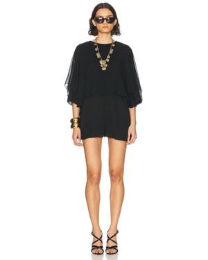 Saint Laurent Backless Romper - Black