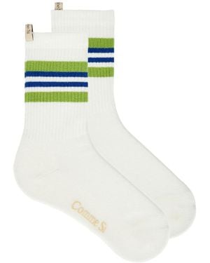 Comme Si Striped Tube Sock - Multicolor