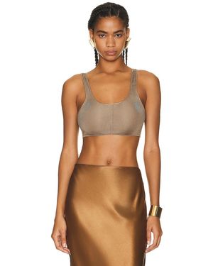 Saint Laurent Knit Bralette - Brown