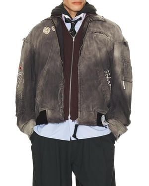 Maison Mihara Yasuhiro Sun Faded Military Jacket - Gray