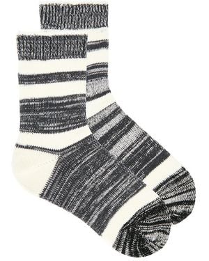 ÉTERNE Heather Stripe Sock - Gray