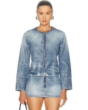 Alexander Wang Glazed Denim Jacket - Blue